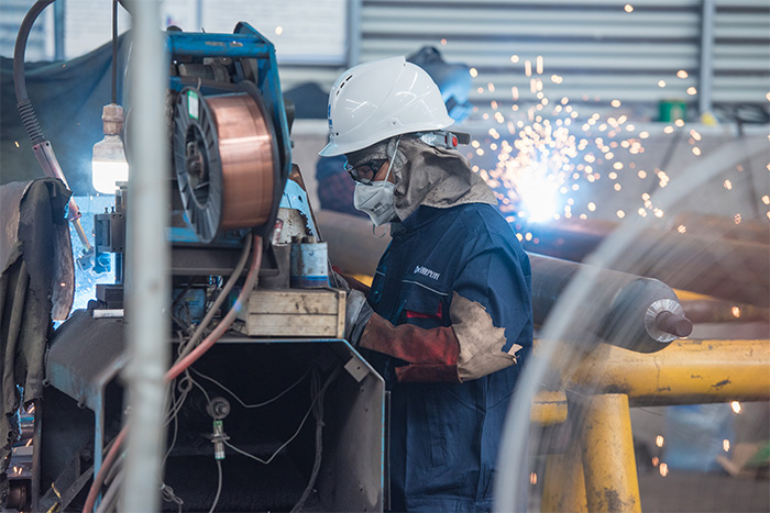 内蒙古网架焊接车间